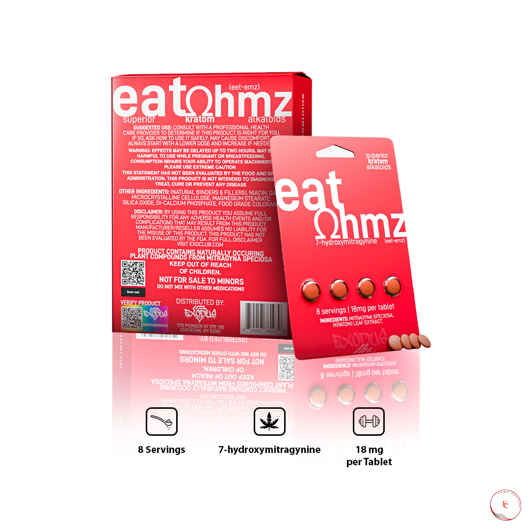 Eat OHMZ Kratom - Simple Design