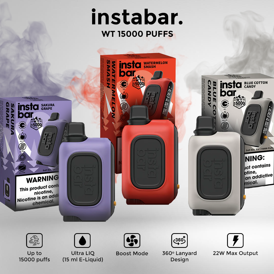 Insta Bar Disposable Vape 15000 Puff - $14.99